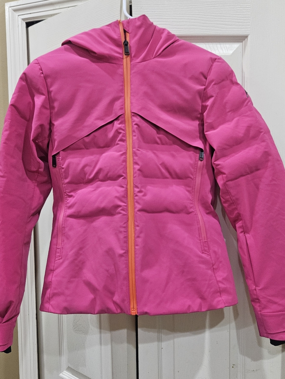 PARKA, Pink Ski Jacket, Lindsey VANN Snow Coat, Head Coat, XS Smart Apparel